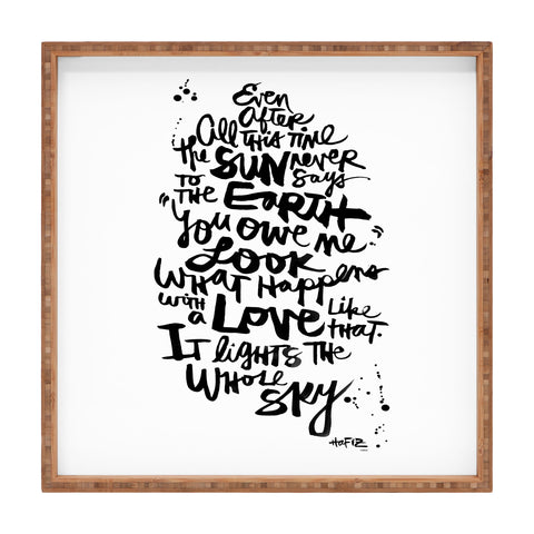 Kal Barteski Even After All 1 Square Tray