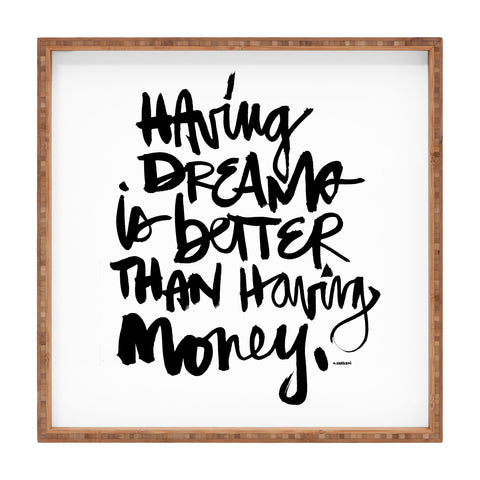 Kal Barteski Having Dreams 1 Square Tray