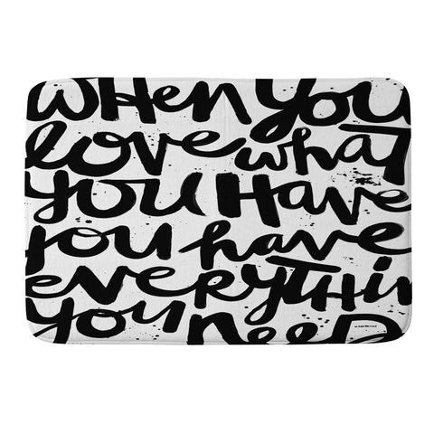 Kal Barteski If You Love Memory Foam Bath Mat