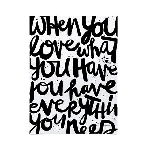 Kal Barteski If You Love Poster