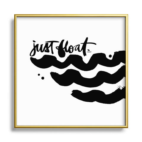 Kal Barteski JUST FLOAT Metal Square Framed Art Print