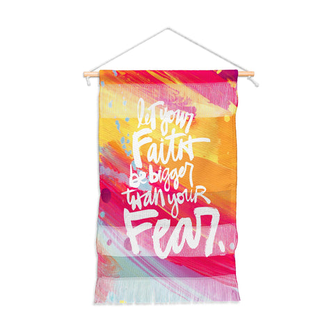 Kal Barteski LET YOUR FAITH colour Wall Hanging Portrait
