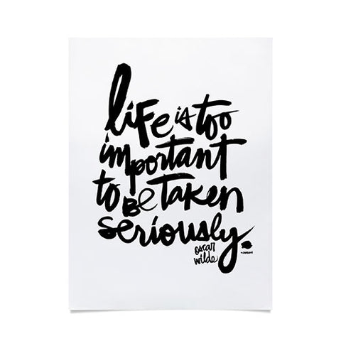 Kal Barteski LIFE IS bw Poster