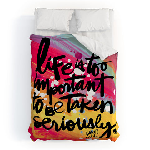 Kal Barteski LIFE IS colour Duvet Cover
