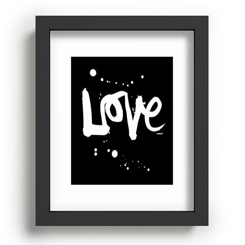 Kal Barteski Love Black Recessed Framing Rectangle