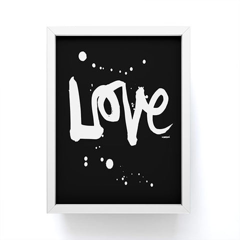 Kal Barteski Love Black Framed Mini Art Print