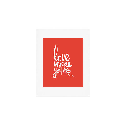 Kal Barteski Love Red Art Print