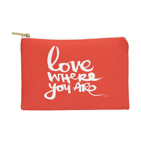 Kal Barteski Love Red Pouch