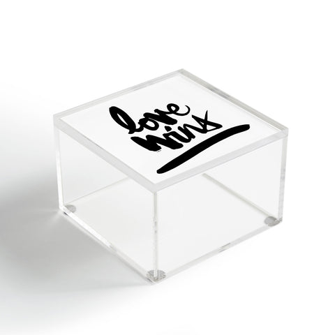 Kal Barteski LOVE WINS black Acrylic Box