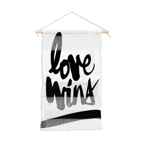 Kal Barteski LOVE WINS black Wall Hanging Portrait