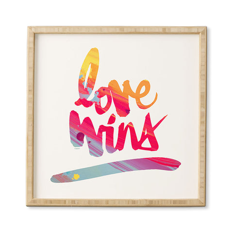 Kal Barteski LOVE WINS colour Framed Wall Art
