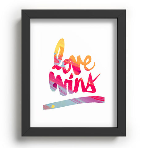 Kal Barteski LOVE WINS colour Recessed Framing Rectangle