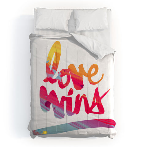 Kal Barteski LOVE WINS colour Comforter