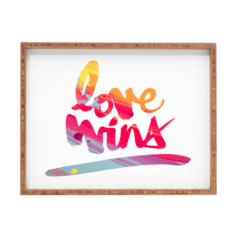 Kal Barteski LOVE WINS colour Rectangular Tray