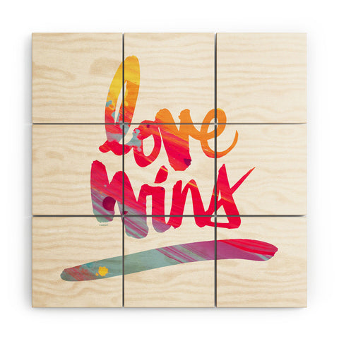 Kal Barteski LOVE WINS colour Wood Wall Mural
