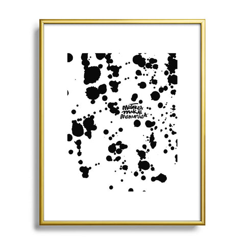 Kal Barteski MISTAKES Metal Framed Art Print