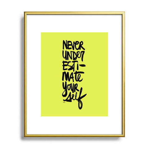 Kal Barteski Never Green Metal Framed Art Print