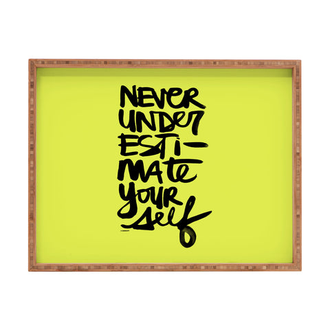 Kal Barteski Never Green Rectangular Tray