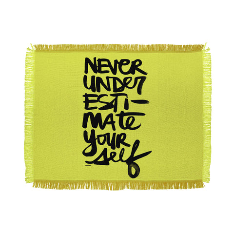 Kal Barteski Never Green Throw Blanket