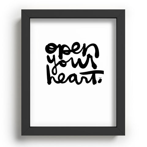Kal Barteski OPEN YOUR HEART Recessed Framing Rectangle