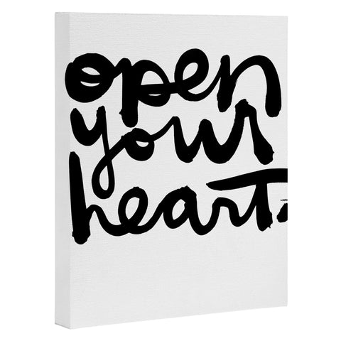 Kal Barteski OPEN YOUR HEART Art Canvas