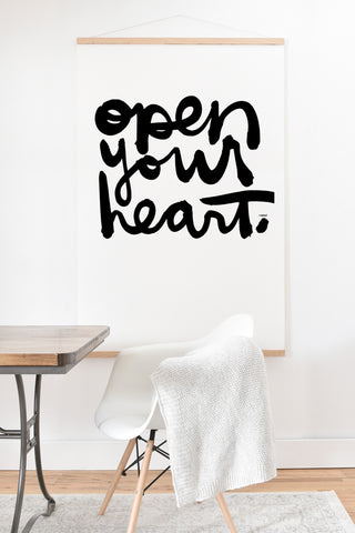 Kal Barteski OPEN YOUR HEART Art Print And Hanger