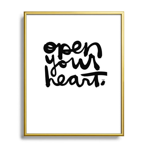 Kal Barteski OPEN YOUR HEART Metal Framed Art Print