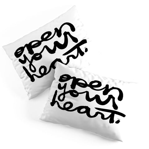 Kal Barteski OPEN YOUR HEART Pillow Shams