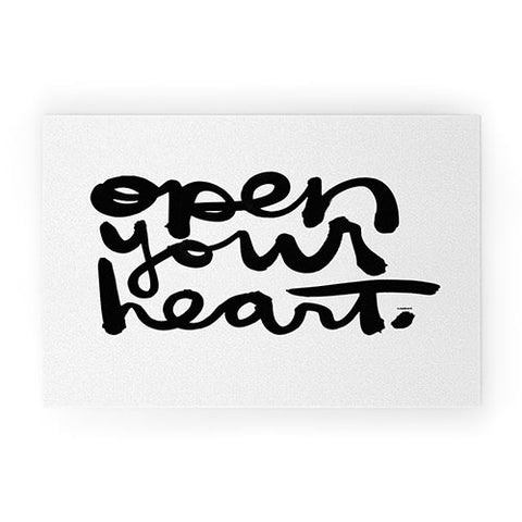 Kal Barteski OPEN YOUR HEART Welcome Mat
