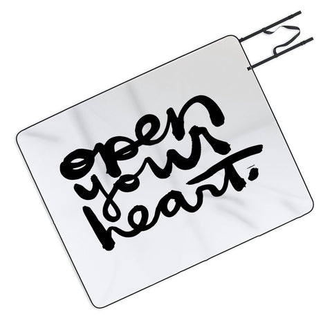 Kal Barteski OPEN YOUR HEART Picnic Blanket