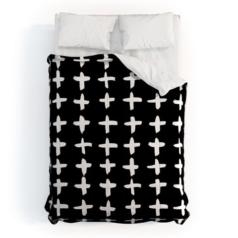 Kal Barteski PLUS black Comforter