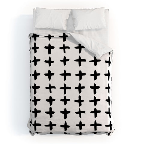 Kal Barteski PLUS white Duvet Cover