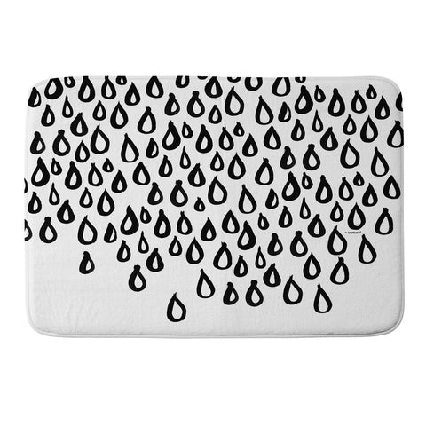 Kal Barteski RAINING Memory Foam Bath Mat