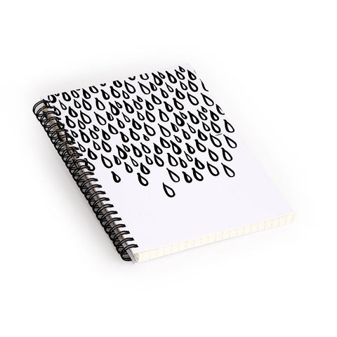 Kal Barteski RAINING Spiral Notebook