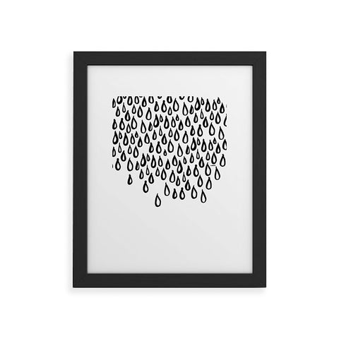 Kal Barteski RAINING Framed Art Print