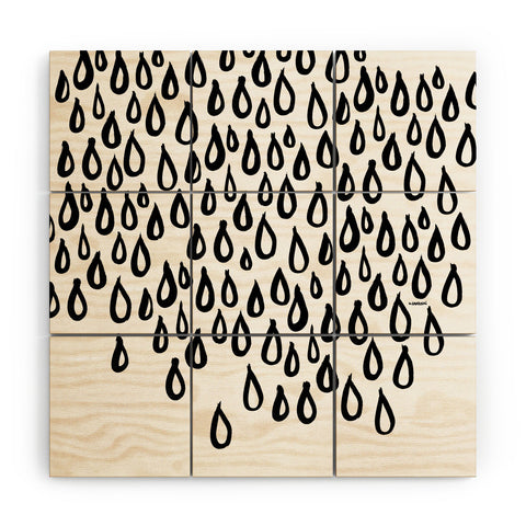Kal Barteski RAINING Wood Wall Mural