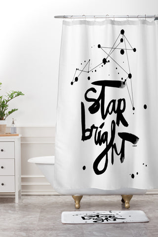 Kal Barteski Star Bright Shower Curtain And Mat