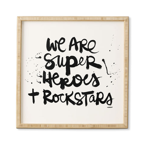 Kal Barteski Superheroes Framed Wall Art