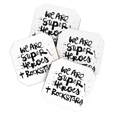 Kal Barteski Superheroes Coaster Set