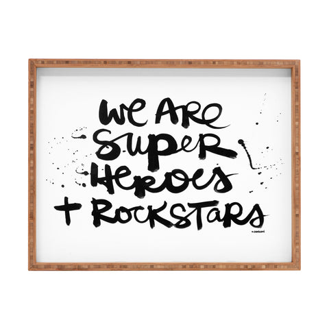 Kal Barteski Superheroes Rectangular Tray