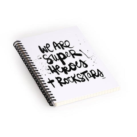 Kal Barteski Superheroes Spiral Notebook