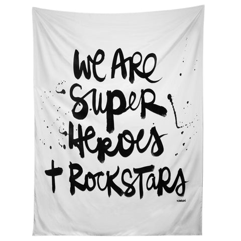 Kal Barteski Superheroes Tapestry