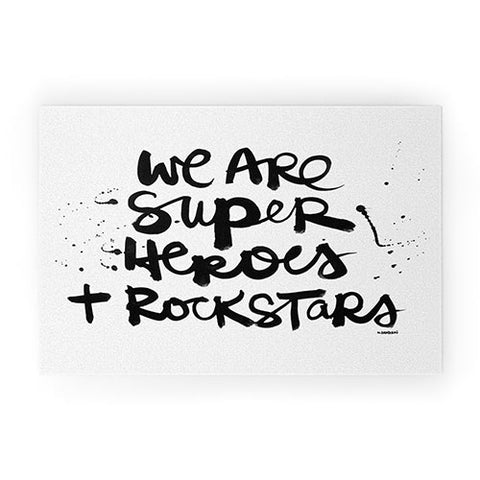 Kal Barteski Superheroes Welcome Mat