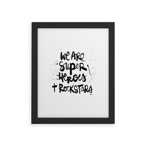 Kal Barteski Superheroes Framed Art Print