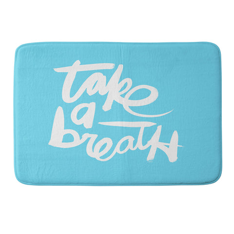 Kal Barteski Take Blue Memory Foam Bath Mat