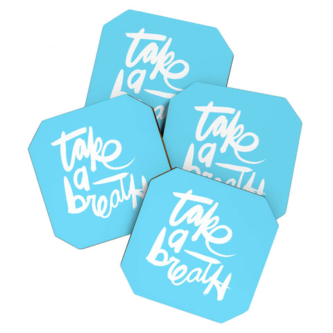 Kal Barteski Take Blue Coaster Set