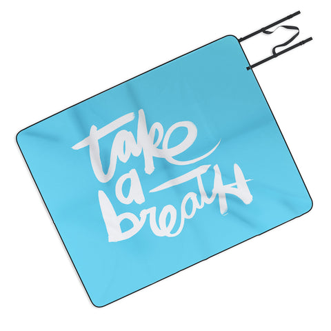 Kal Barteski Take Blue Picnic Blanket