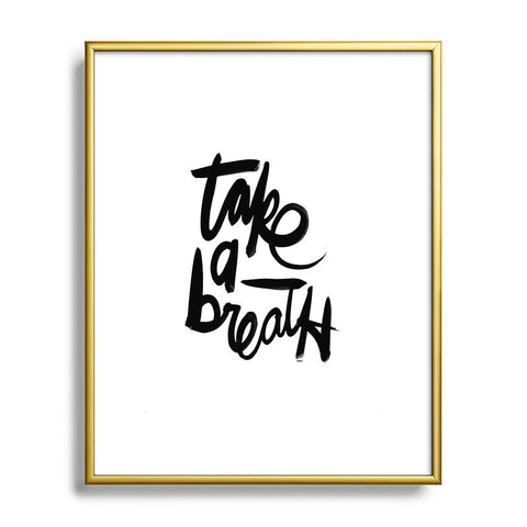 Kal Barteski Take BW Metal Framed Art Print