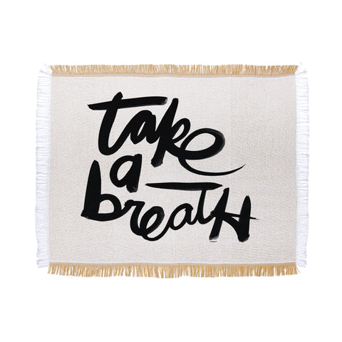 Kal Barteski Take BW Throw Blanket