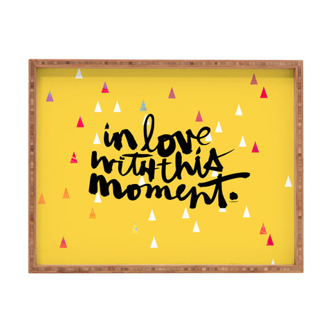 Kal Barteski THIS MOMENT sunny Rectangular Tray